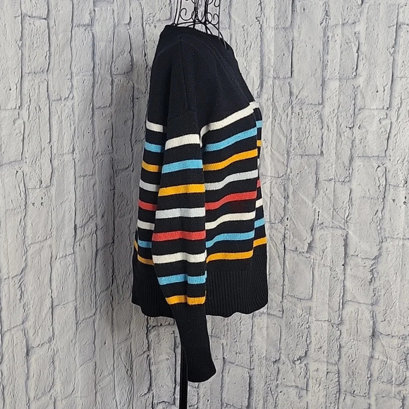 PHILOSOPHY Multicolored Striped Women's Sweater Large - Picture 4 of 7